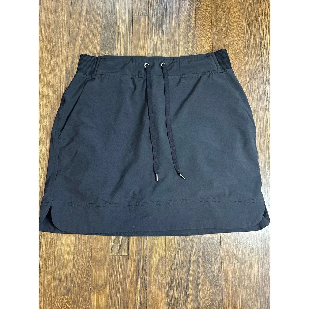 Athleta Women Black Active Skort Size 4 Tennis Golf Hiking Athletic Skirt